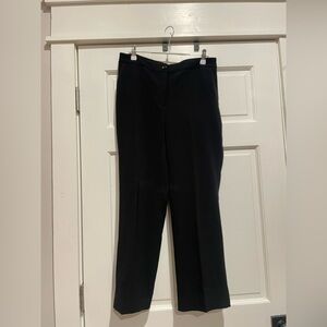 Talbots Black Straight Leg Dress Pants with Pleats